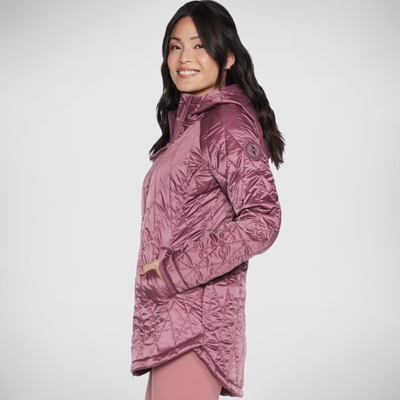 Skechers Jackets & Blazers - Sketchers Women's Quilted Jacket - Mauve - Sz Medium